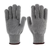 Men's Cotton and Polyester Work Gloves - Grey - 12 Pairs