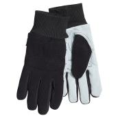 Men's Split Leather Hybrid Mechanic Gloves - M-L