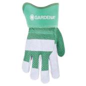 Gardena Women One Size Fits All Green Leather Garden Gloves