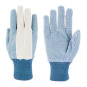 Paire de gants de jardinage Alterra pour femmes à grandeur unique, coton/PVC, bleu