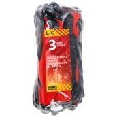 Holmes Gloves for Men - Dipped Nitrile - Red - Pack of 3 Pairs - Large