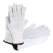 Holmes 12-Pair White Cotton/Polyester Men Work Gloves - Large Size