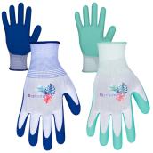 Alterra 1-Pair/Pack - Female S/M - Assorted Colours - Latex Foam Garden Gloves
