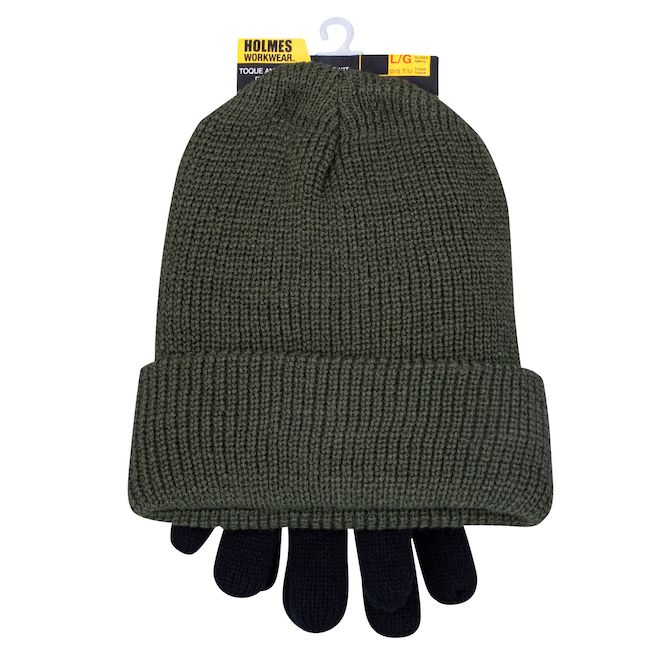 Image of Holmes | Men Knitted Tuque And Winter Gloves - Large | Rona