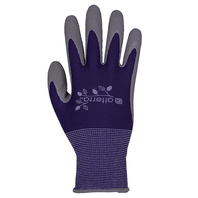 Alterra Medium/Large Latex Foam Dipped Women Gloves - Purple