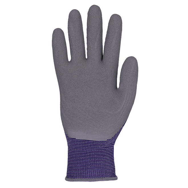 Alterra Medium/Large Latex Foam Dipped Women Gloves - Purple