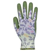 Alterra Small/Medium Nitrile Foam/Polyester Gardening Gloves for Women - Green