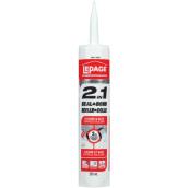 LePage 2-in-1 White Kitchen and Bath Silicone Sealant
