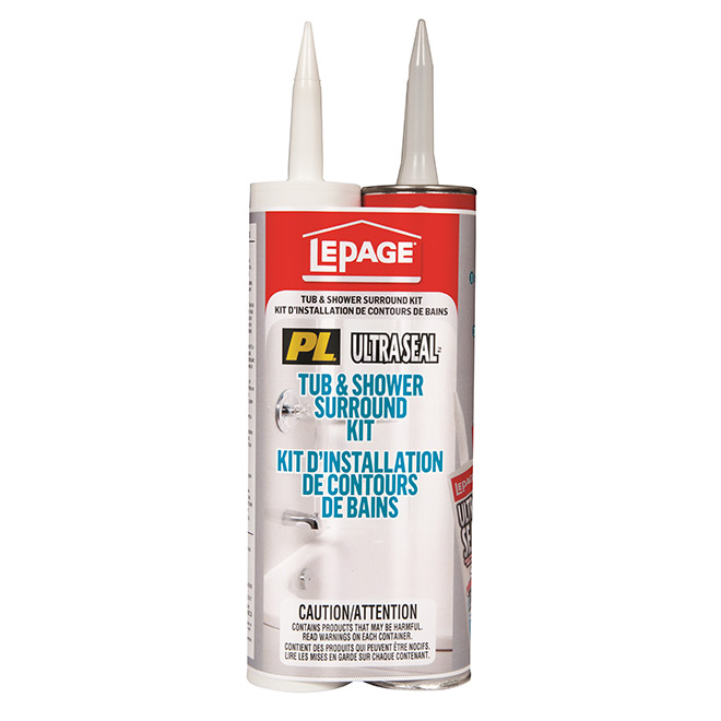 Lepage Tub And Shower Surround Kit, What Kind Of Adhesive For Tub Surround