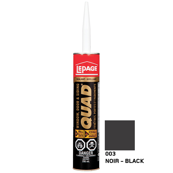 LePage Quad Doors and Windows Sealant - Black - 295 mL