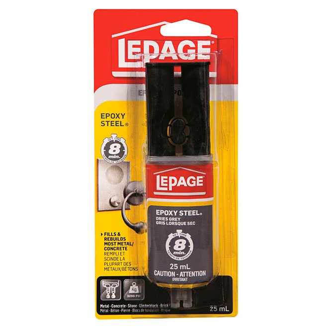 LePage 8-min Speed Dry Epoxy Steel Glue - 25 mL