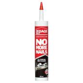 Adhésif No More Nails par LePage tout usage à base de latex blanc 266 ml