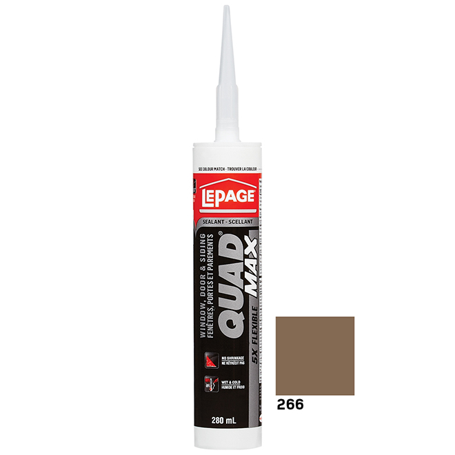 LePage Quad Max Doors and Windows Sealant - UV Resistant - Sierra - 280 mL