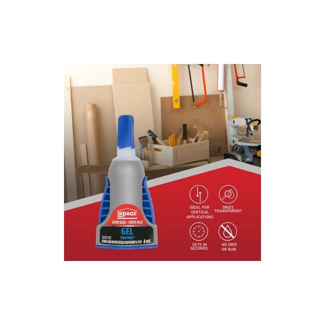 LePage Gel Control 4 ml Super Glue - Clear