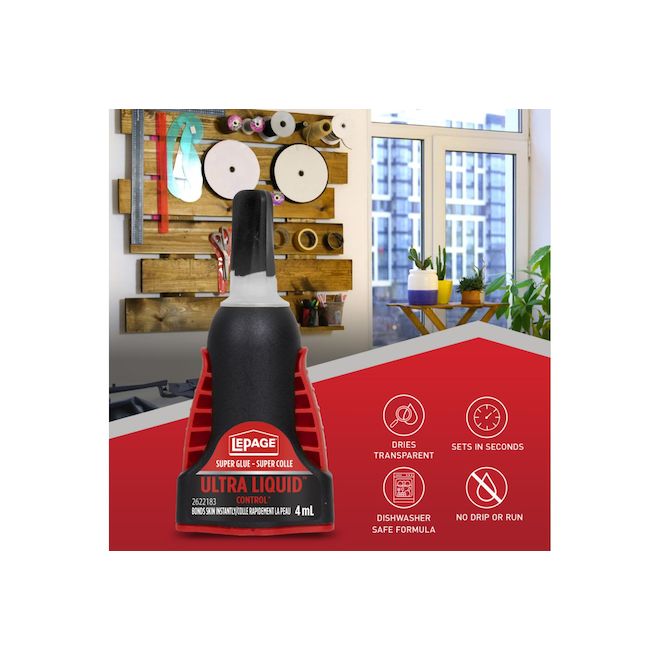 LePage Ultra Liquid Super Glue - 4 ml - Clear