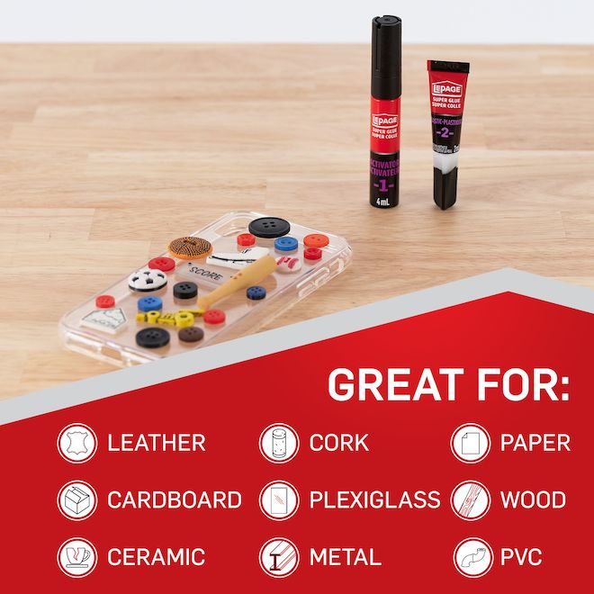 LePage All Plastics Super Glue - 2 ml - Clear