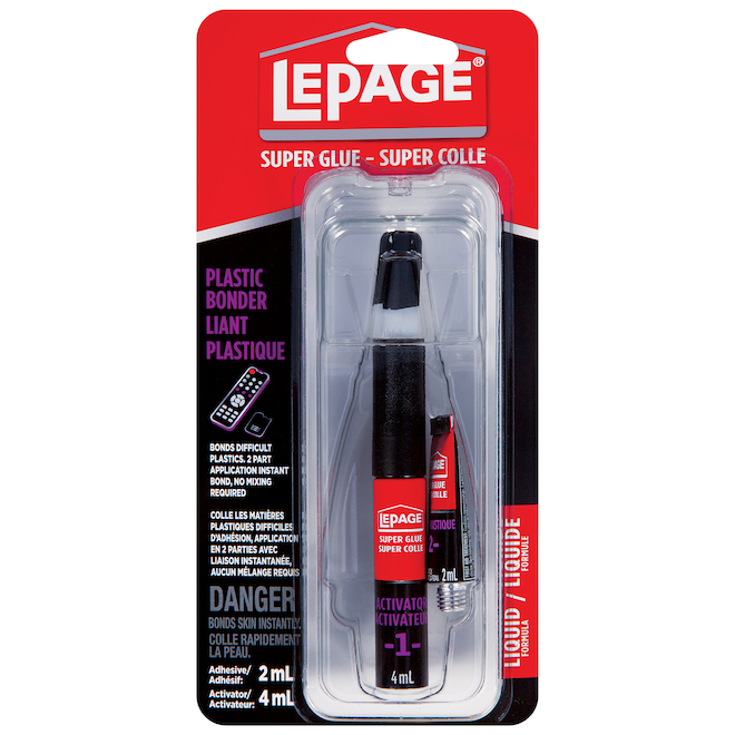 LePage All Plastics Super Glue - 2 ml - Clear