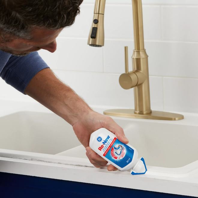 GE Re-New Kitchen and Bathroom Sealant White 80-ml