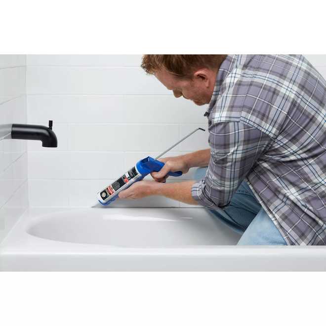 GE Supreme 298-ml White Silicone Sealant for Kitchen and Bathroom