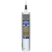 GE Advanced 298-ml Brown Silicone for Sealant Doors and Windows