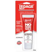 LePage No More Nails Construction Adhesive Crystal Clear - 80-ml