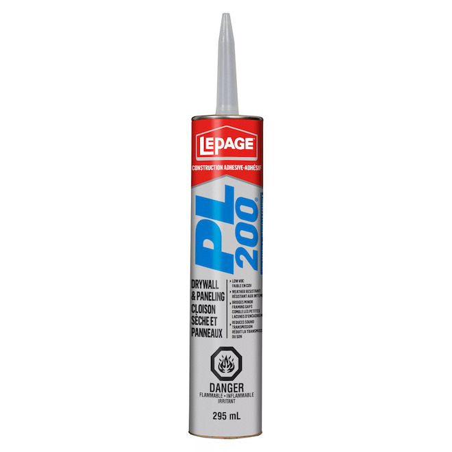 LePage Construction Adhesive for Drywall and Panelling - 295-ml