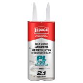 LePage Tub and Shower Surround Kit - 2in1 Adhesive and Sealant