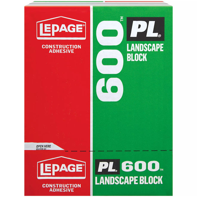 LePage PL 600 Landscape Block Adhesive - 825-ml