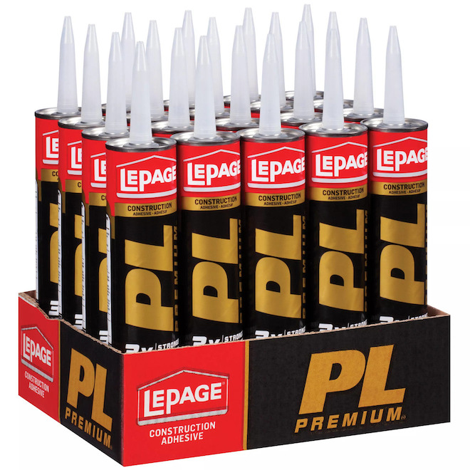 LePage Box of 20 Tubes of 295-ml Beige Construction Adhesive