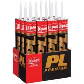 LePage Box of 12 Tubes of 825-ml Beige Construction Adhesive