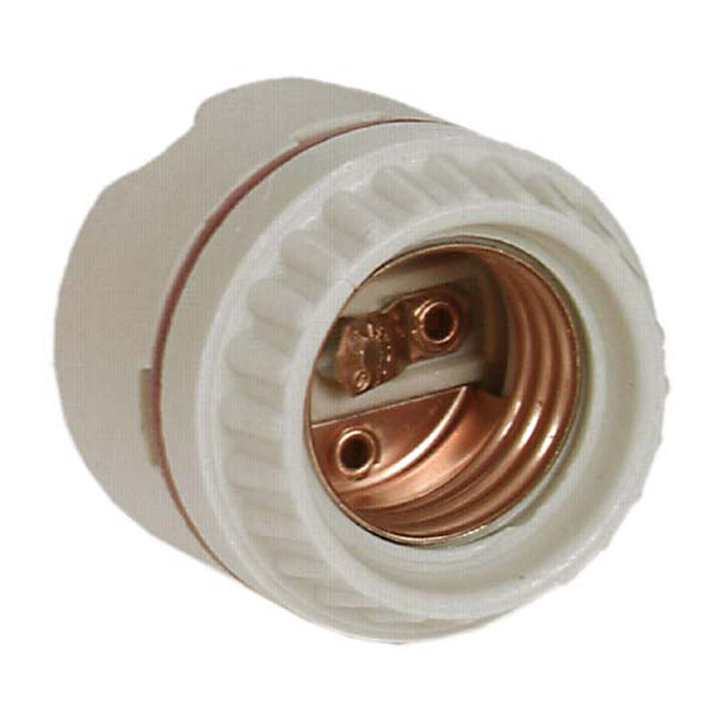 Support de lampe sans interrupteur Eaton, porcelaine, culot moyen, 120 V, 660 W