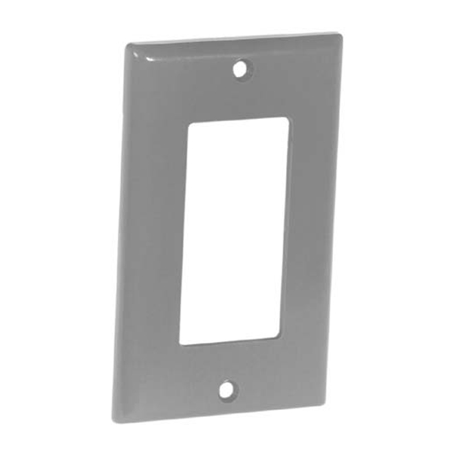 Eaton Decorator 1-Gang Wall Plate - Thermoset - Grey - 2 3/4-in W x 4 1/2-in H