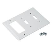 Cooper Standard 3-Gang Combination Wall Plate - 2-Toggle Switch - Thermoset - 6 3/8-in W x 4 1/2-in H