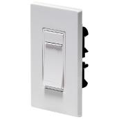 Dimmer with push pad and slide bar