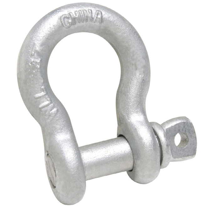 Blue Hawk 3/8-in Galvanized Screw Pin Shackle