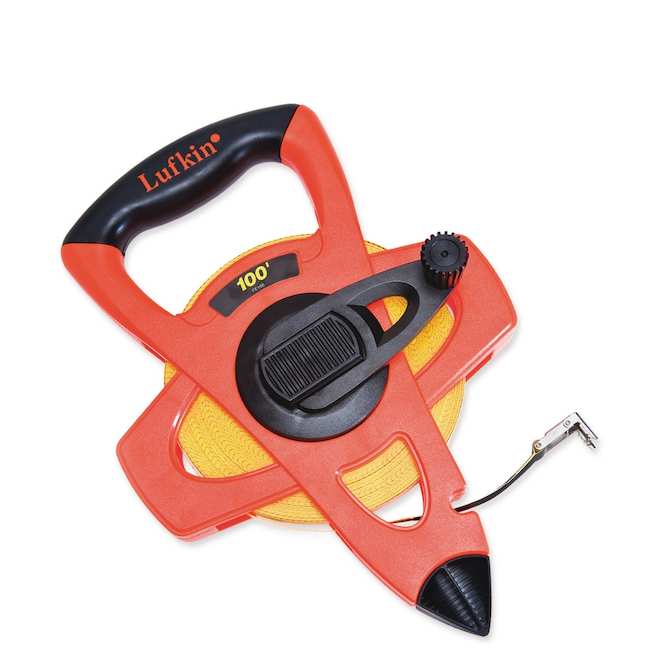 Crescent 100-ft Orange Fiberglass Open Reel Measuring Tape
