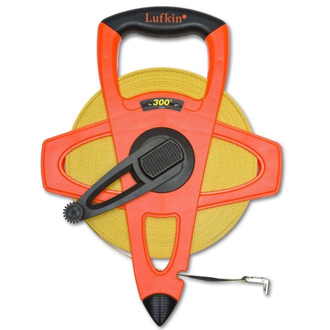 Crescent 300-ft Orange Fiberglass Open Reel Measuring Tape