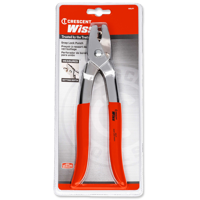 Crescent Wiss Snap Lock Punch for Vinyl and Aluminum 3/8 x 11-in