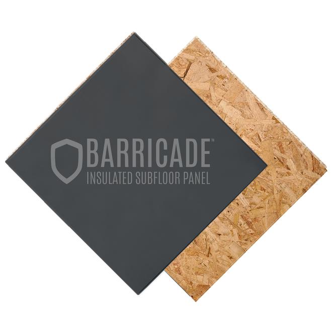 Barricade 23.25-In x 23.25-In Wood Insulated Subfloor Panel 3.2-R Value Natural Finish