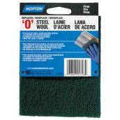 Norton Abrasives Synthetic '0' Green Fine Steel Wool Pads (2-Pack)