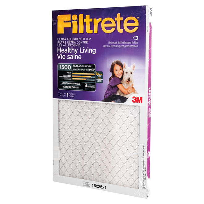 Filtrete Healthy Living Ultra Allergen Reduction Electrostatic Pleated Air Filter - 1500 MPR - 1 x 20 x 20-in