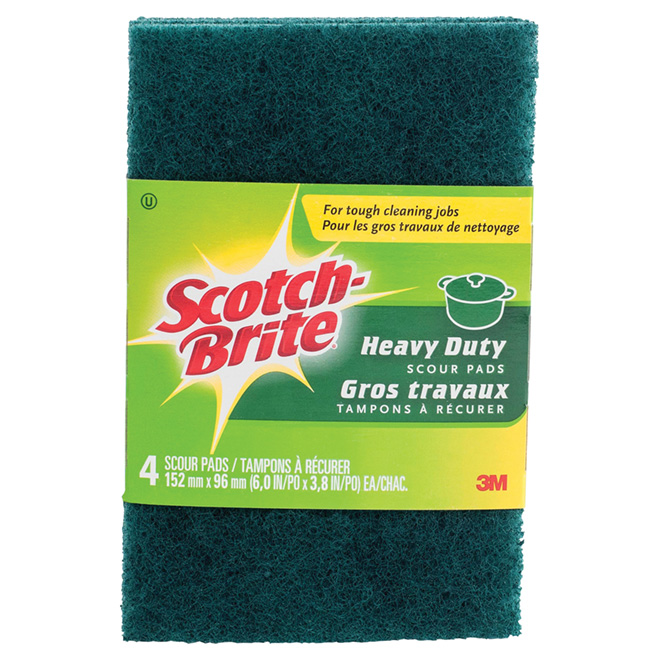 3 x Green Scouring Pads Heavy Duty Cleaning Pads Scourer Pads 