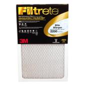 3M Filtrete Elite 2200 MPR Fibreglass Pleated Furnace Air Filter - 20 x 20 x 1-in