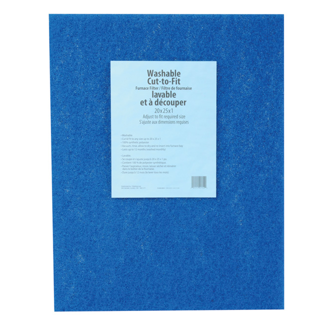 3M Washable Furnace Filter - Fibreglass - 20-in x 25-in x 1-in - Electrostatic