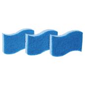 Scoth-Brite 3-Pack Blue No-Scratch Multi-Purpose Scrub Sponges