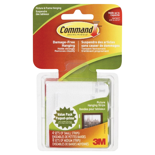 Command 12-pack Plastic Adhesive Strip in the Picture Hangers