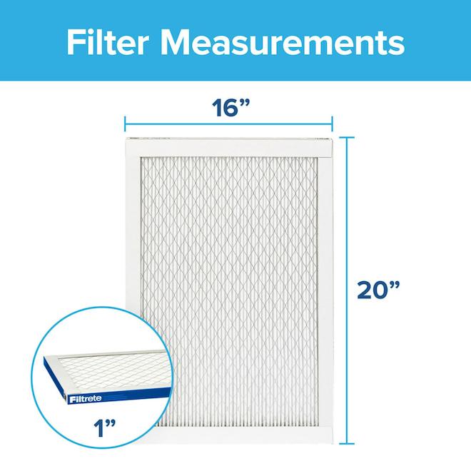 3M Filtrete Elite Allergen Reduction Synthetic Pleated Air Filter - 16 x 20 x 1-in 2200 MPR