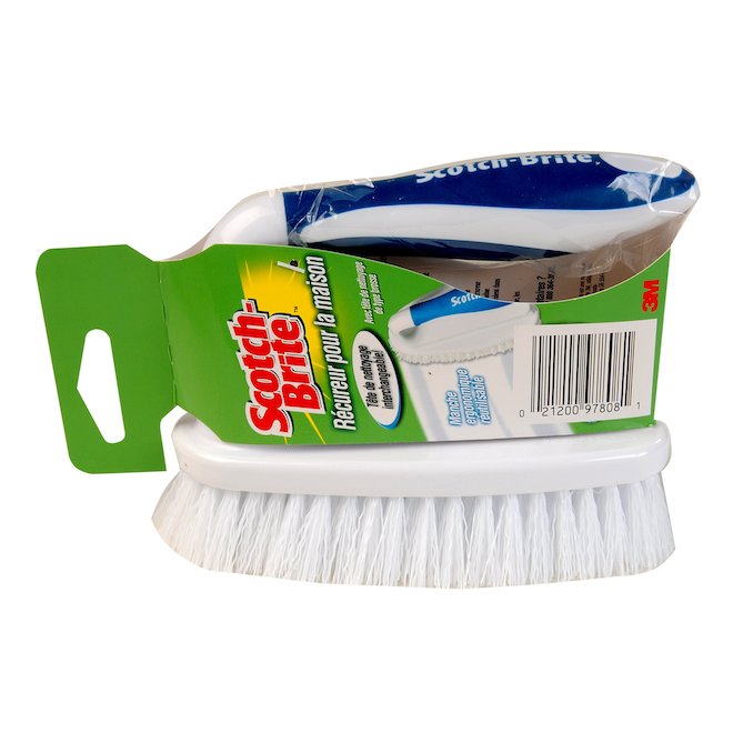 Scotch-Brite Shower Scrubber Refill Poly Fiber Stiff Tile and Grout Brush  at