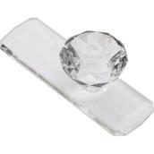 Crystal Knob Hook - Large - Clear - 1/Pack