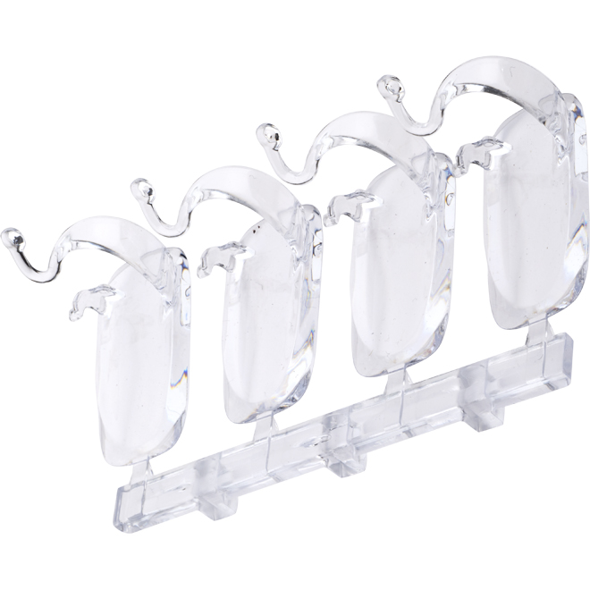 Command Power Cord Clips - Clear - Medium - Pack of 4
